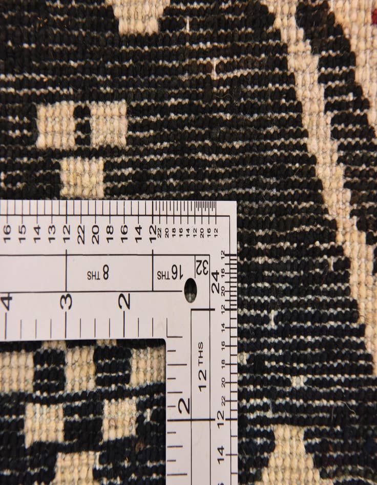 Detail image of  6' 2 x 9' 8  Hand Knotted Ikat Rug