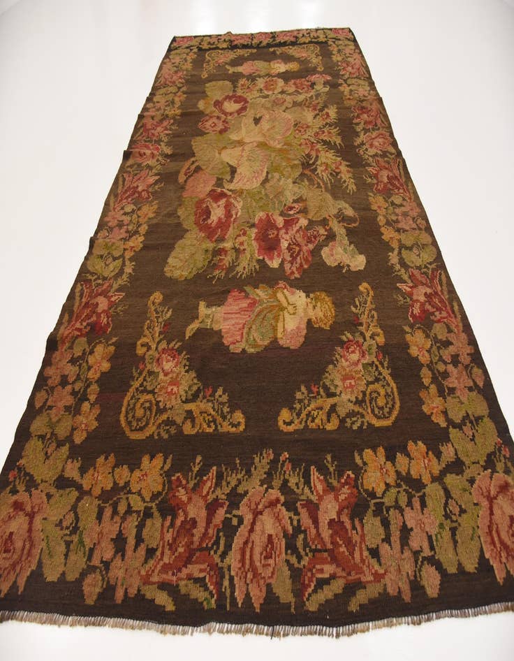 Detail image of  7' 2 x 12' 5  Hand Knotted Karabakh Wool Rug