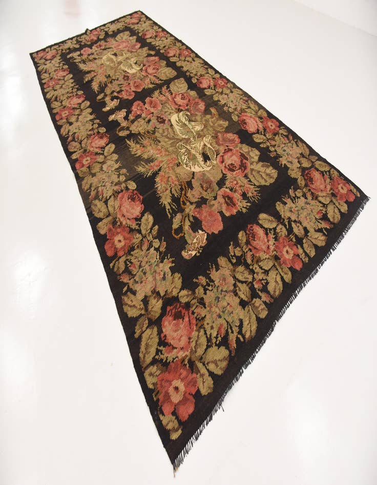 Detail image of  6' 2 x 13' 7  Hand Knotted Karabakh Wool Rug