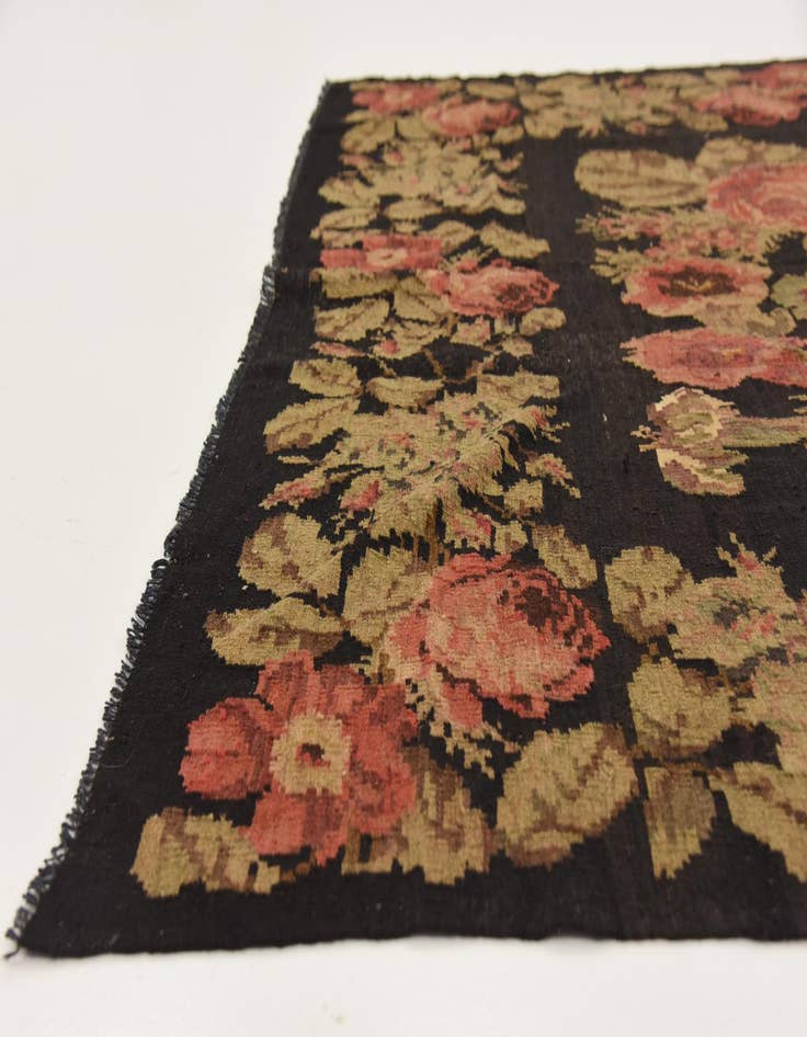 Detail image of  6' 2 x 13' 7  Hand Knotted Karabakh Wool Rug