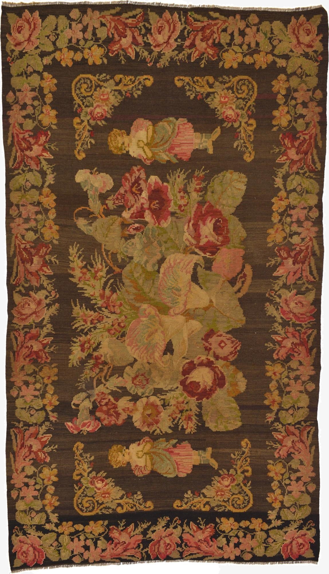  7' 2 x 12' 5  Hand Knotted Karabakh Wool Rug