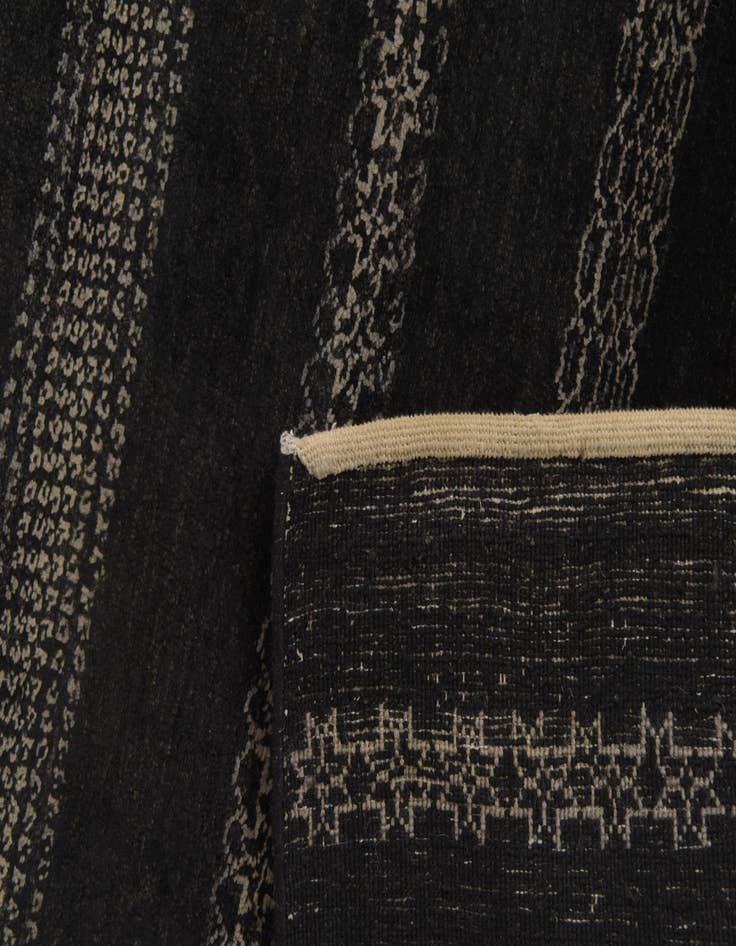 Detail image of  5' 7 x 8'  Hand Knotted Kashkuli Gabbeh Wool Rug