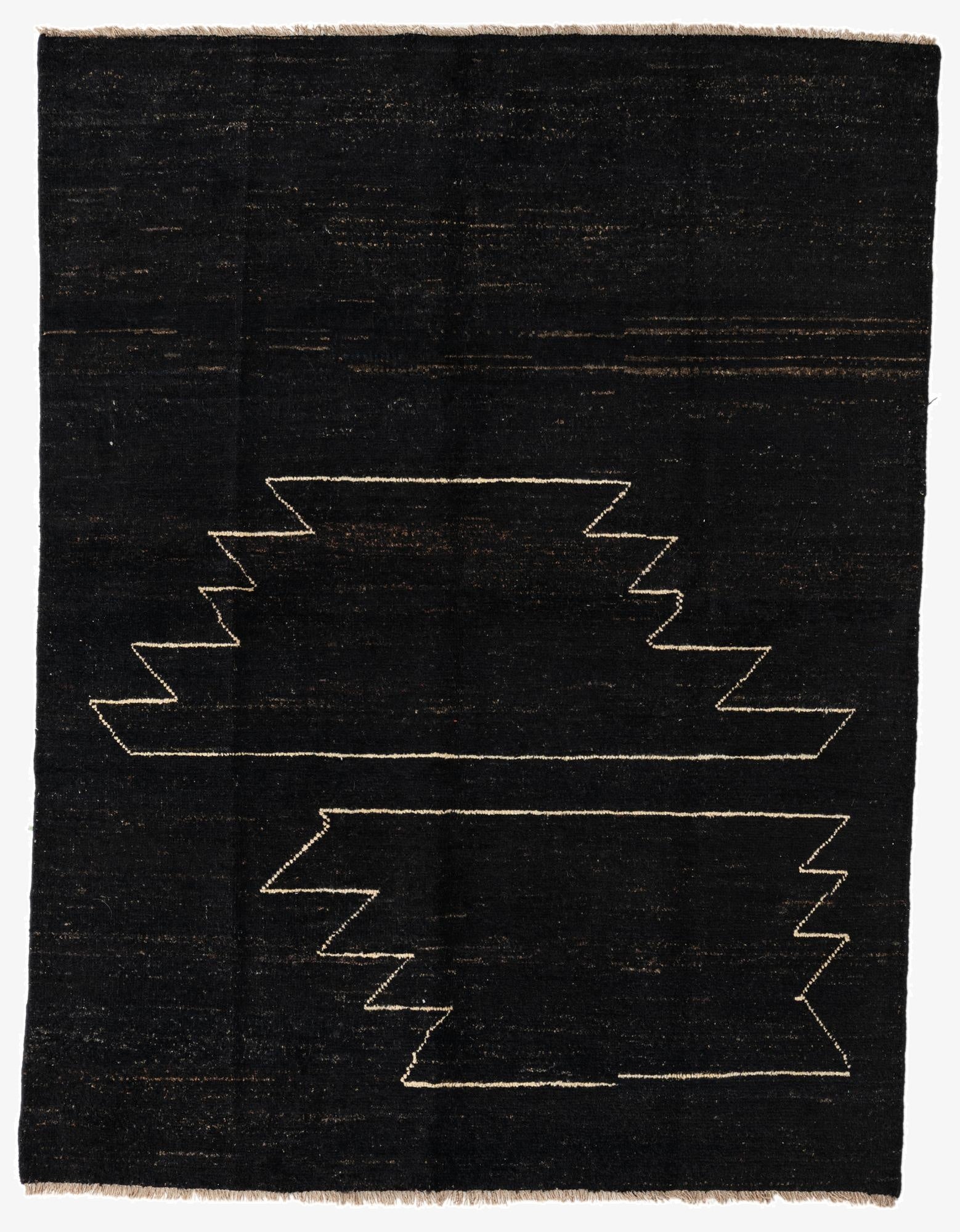  5' x 6' 5  Hand Knotted Kashkuli Gabbeh Rug