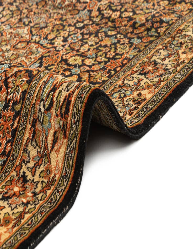 Detail image of  4' 3 x 6' 2  Hand Knotted Kashmir Oriental Wool Rug