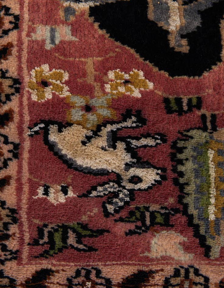 Detail image of  3' 1 x 5'  Hand Knotted Kashmir Oriental Rug
