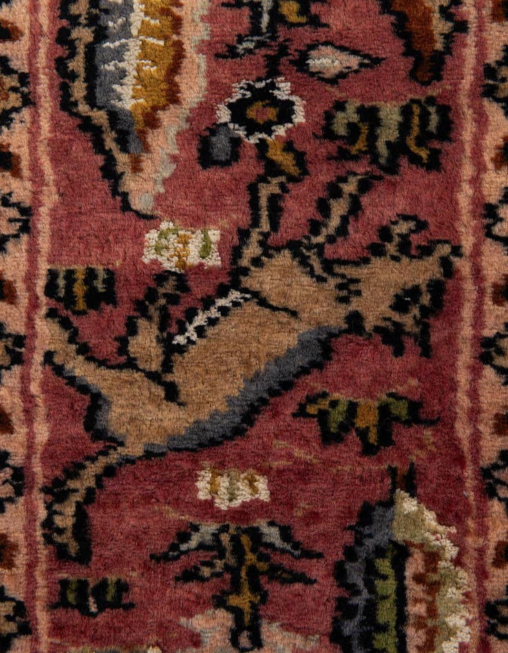 Detail image of  3' 1 x 5'  Hand Knotted Kashmir Oriental Rug