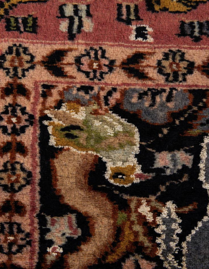 Detail image of  3' 1 x 5'  Hand Knotted Kashmir Oriental Rug