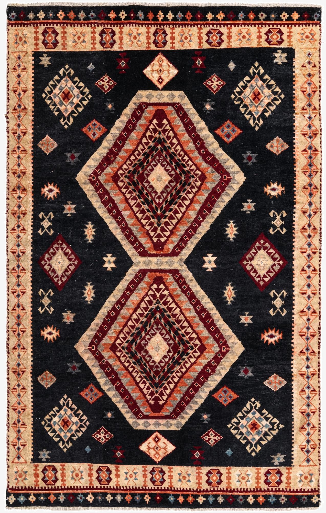  6' 6 x 10'  Hand Knotted Kazak Rug