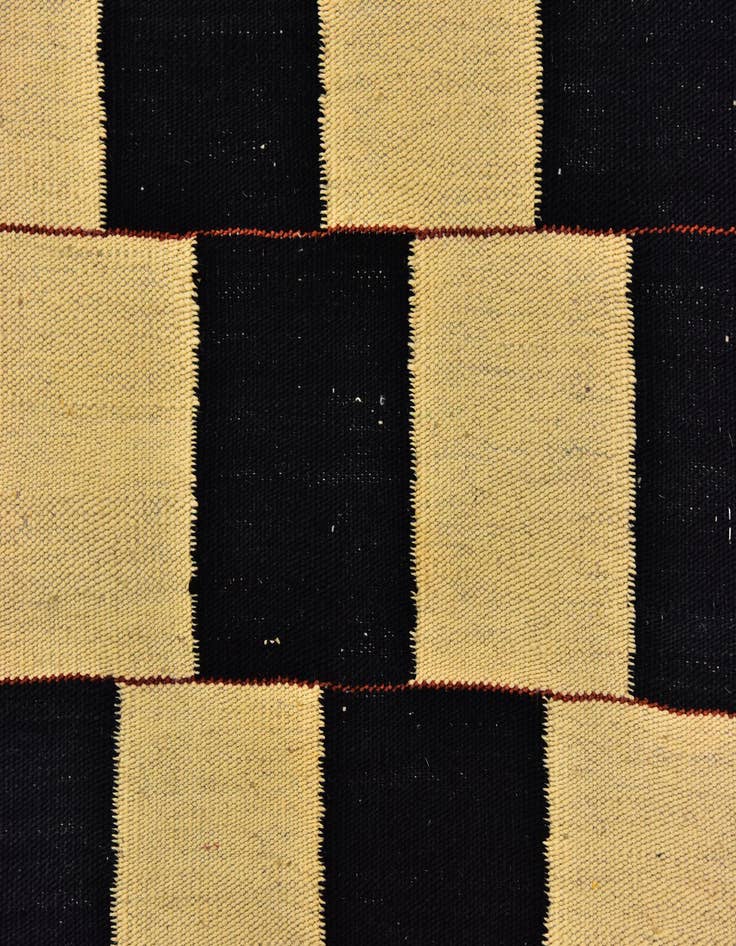 Detail image of  5' 3 x 6' 9  Hand Woven Kilim Modern Wool Rug