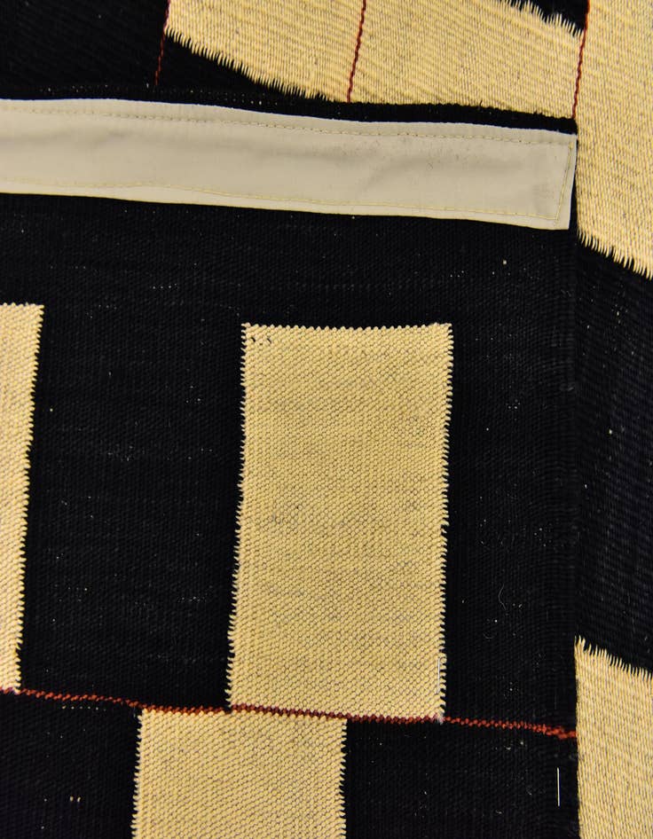 Detail image of  5' 2 x 6' 10  Hand Woven Kilim Modern Wool Rug