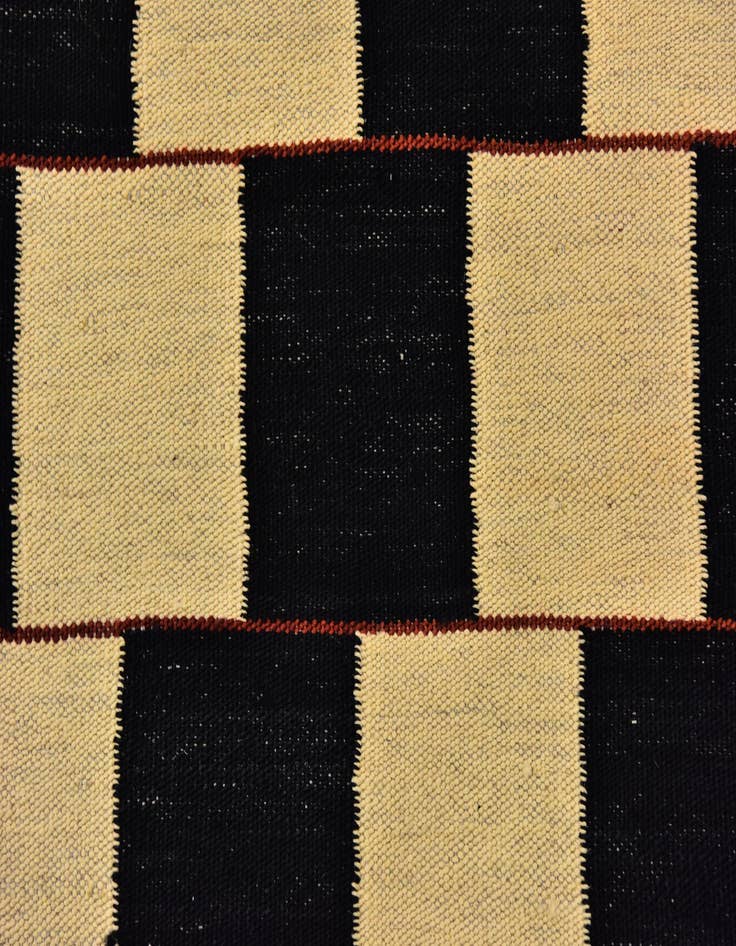 Detail image of  5' x 6' 10  Hand Woven Kilim Modern Wool Rug