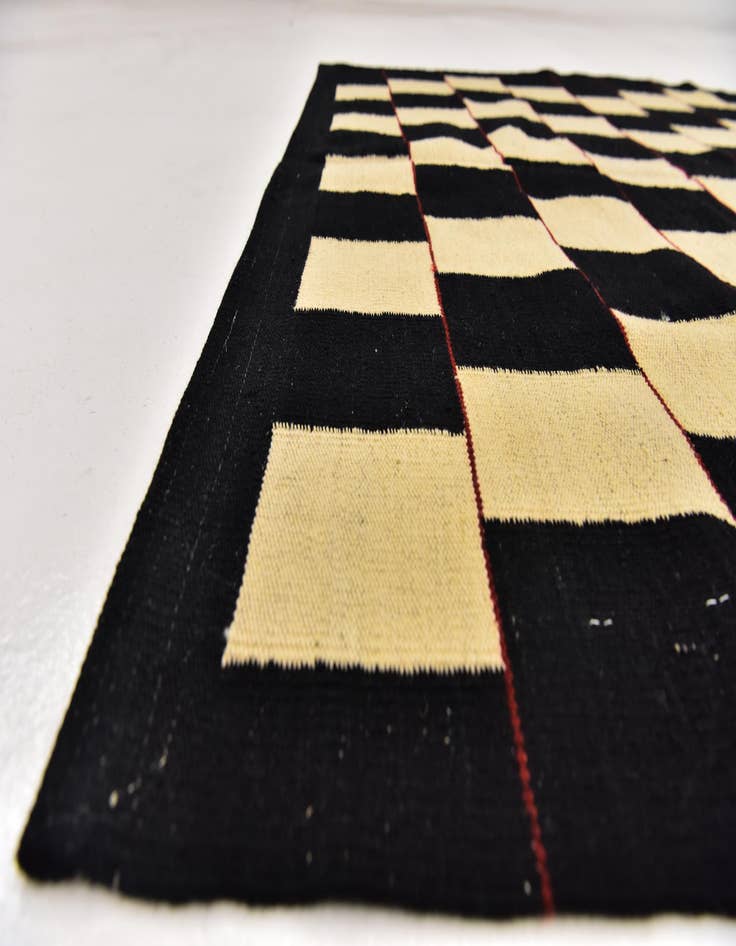 Detail image of  5' x 6' 9  Hand Woven Kilim Modern Wool Rug