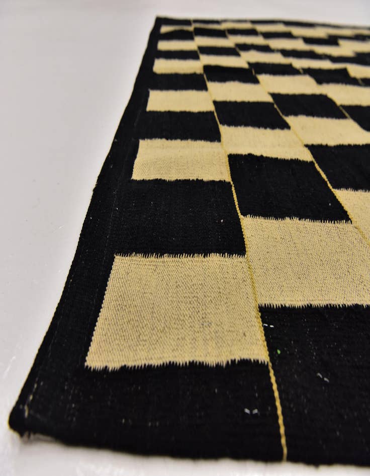 Detail image of  6' 2 x 7' 9  Hand Woven Kilim Modern Wool Rug