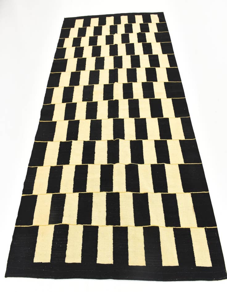 Detail image of  6' x 7' 9  Hand Woven Kilim Modern Wool Rug