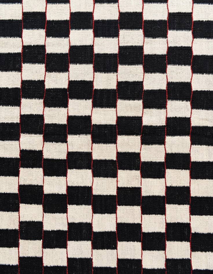Detail image of  5' 9 x 7' 9  Hand Woven Kilim Modern Wool Rug