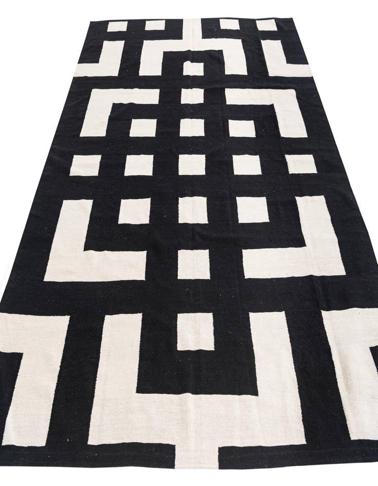 Detail image of  8' 2 x 9' 6  Hand Woven Kilim Modern Wool Rug
