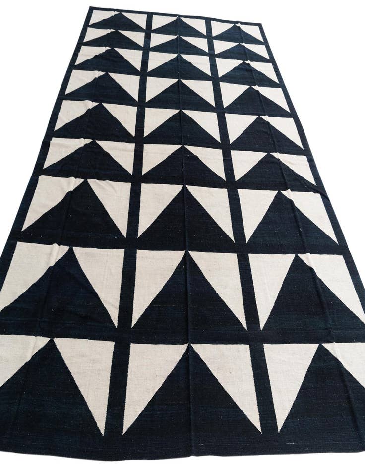 Detail image of  10' 1 x 13'  Hand Woven Kilim Modern Wool Rug