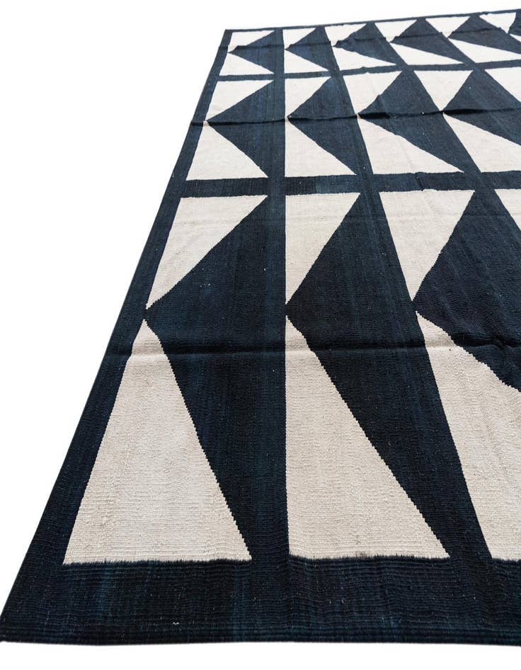 Detail image of  10' 1 x 13'  Hand Woven Kilim Modern Wool Rug