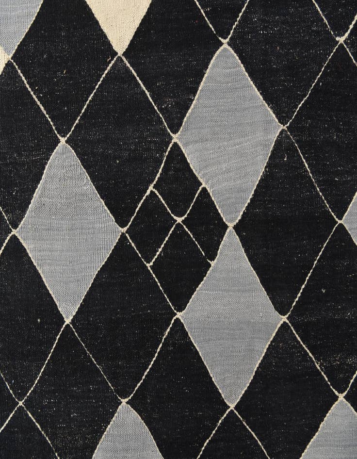 Detail image of  8' 2 x 9' 7  Hand Woven Kilim Modern Wool Rug