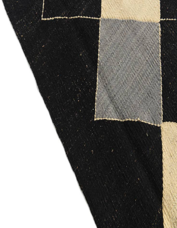 Detail image of  8' 2 x 10'  Hand Woven Kilim Modern Wool Rug