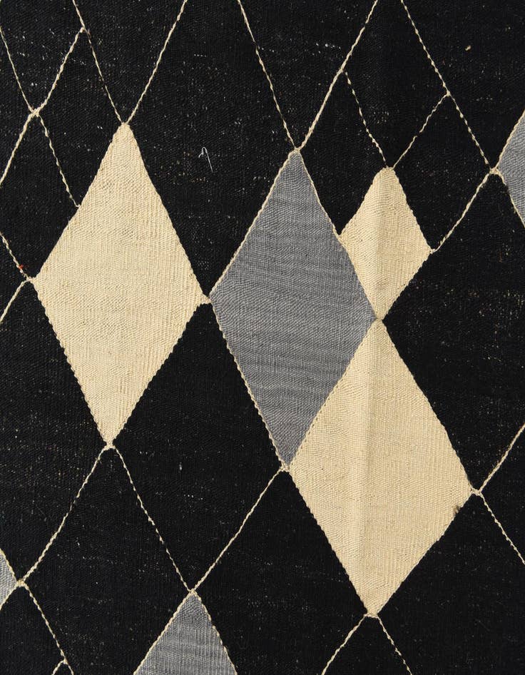 Detail image of  8' 2 x 10'  Hand Woven Kilim Modern Wool Rug