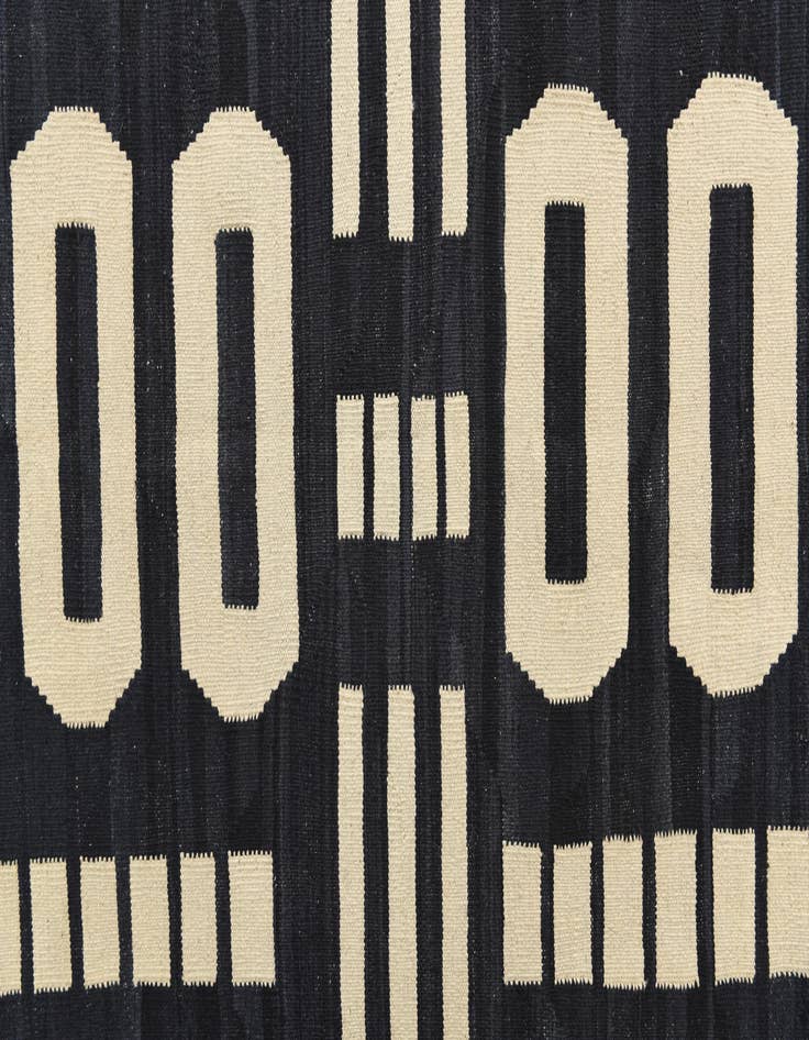 Detail image of  6' 6 x 9' 8  Hand Woven Kilim Modern Wool Rug