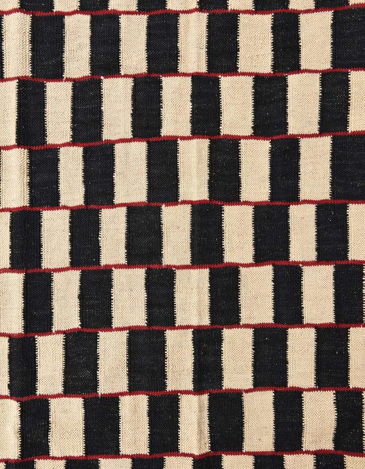 Detail image of  5' x 6' 2  Hand Woven Kilim Modern Wool Rug