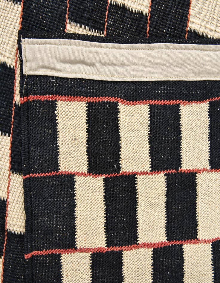 Detail image of  5' 8 x 7' 7  Hand Woven Kilim Modern Wool Rug
