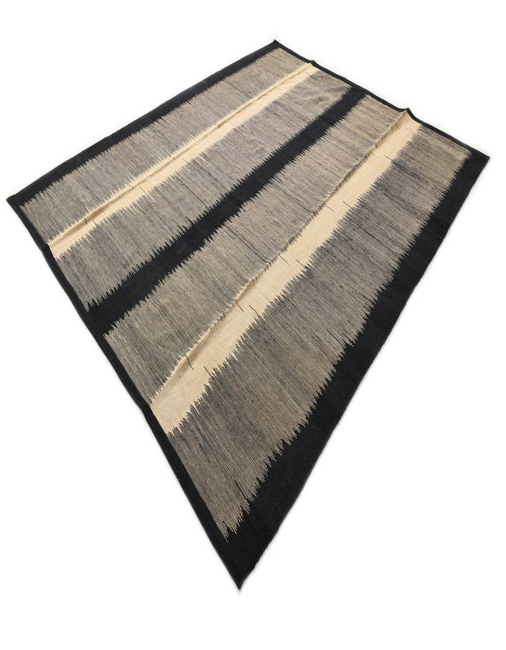 Detail image of  8' x 9' 7  Hand Woven Kilim Modern Wool Rug