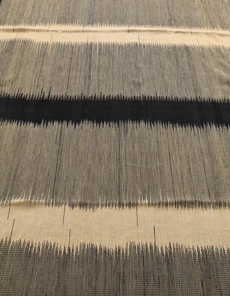 Detail image of  8' x 9' 7  Hand Woven Kilim Modern Wool Rug