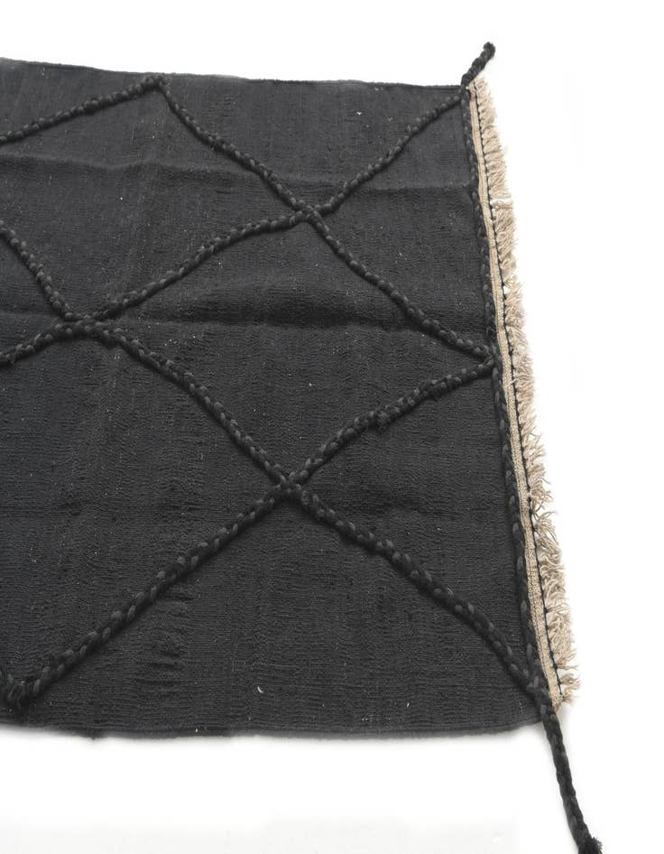 Detail image of  3' 8 x 5' 3  Hand Woven Kilim Modern Wool Rug