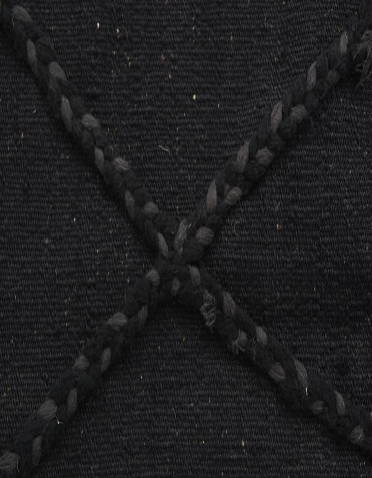 Detail image of  3' 8 x 5' 3  Hand Woven Kilim Modern Wool Rug