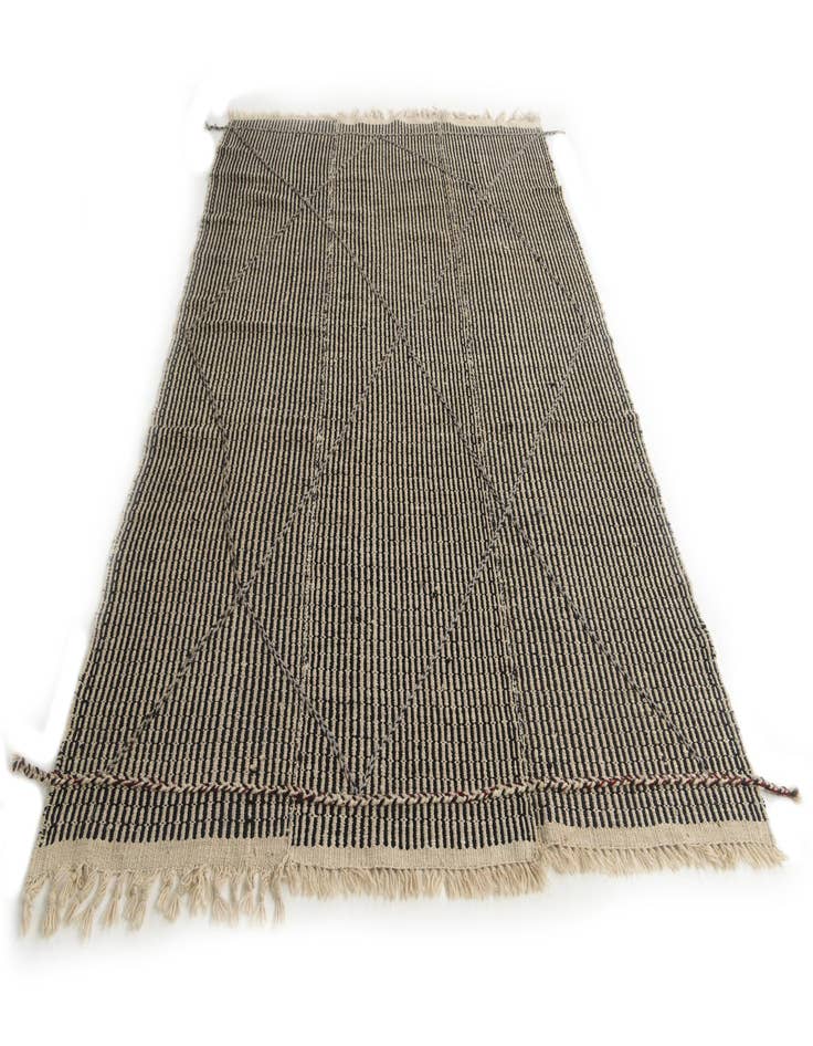 Detail image of  5' 8 x 8' 6  Hand Woven Kilim Modern Wool Rug