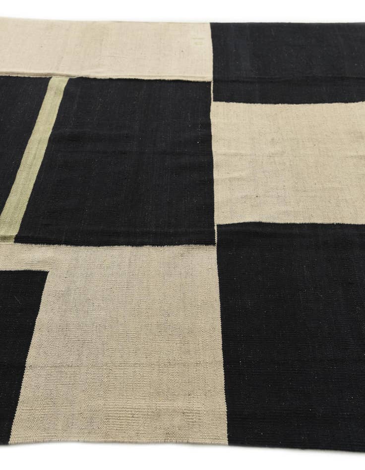 Detail image of  6' x 7' 7  Hand Woven Kilim Modern Wool Rug