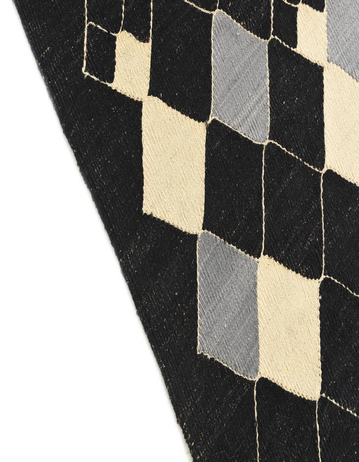Detail image of  5' x 6' 4  Hand Woven Kilim Modern Wool Rug