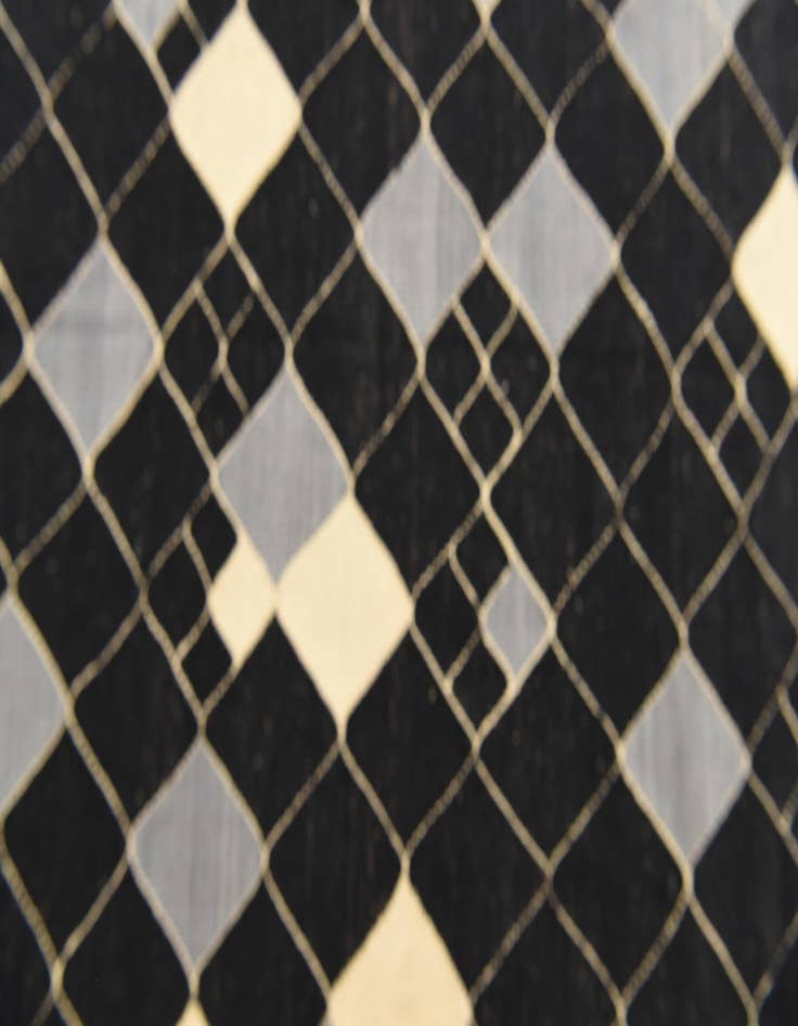 Detail image of  5' x 6' 4  Hand Woven Kilim Modern Wool Rug