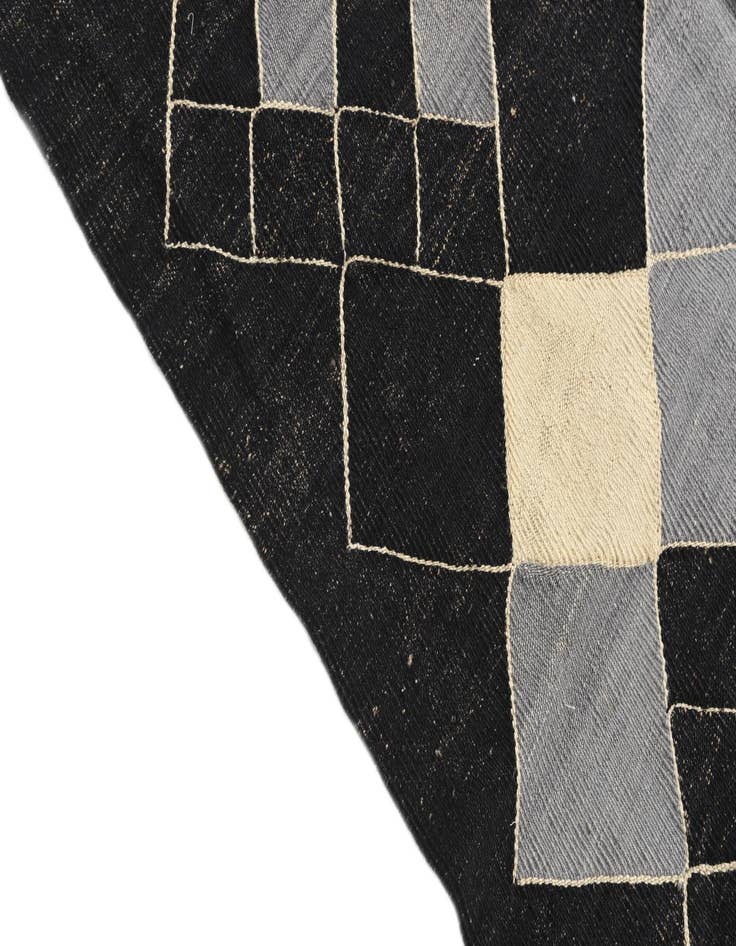 Detail image of  8' 1 x 9' 4  Hand Woven Kilim Modern Wool Rug