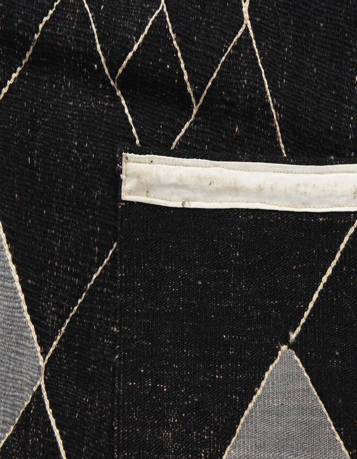 Detail image of  8' 1 x 9' 4  Hand Woven Kilim Modern Wool Rug