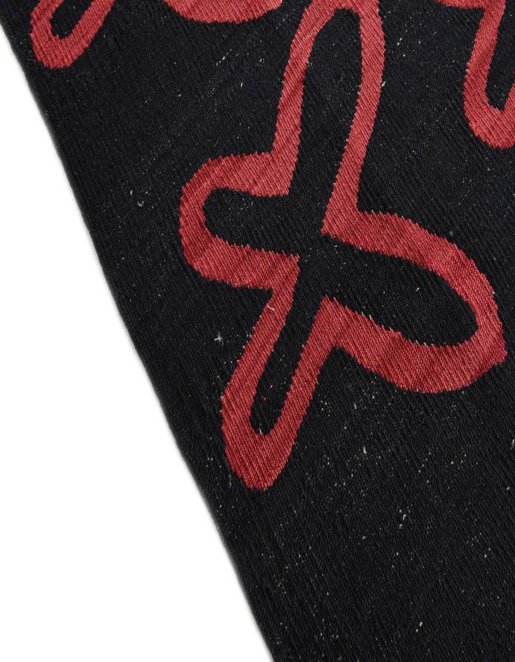 Detail image of  5' 2 x 6' 5  Hand Woven Kilim Modern Wool Rug