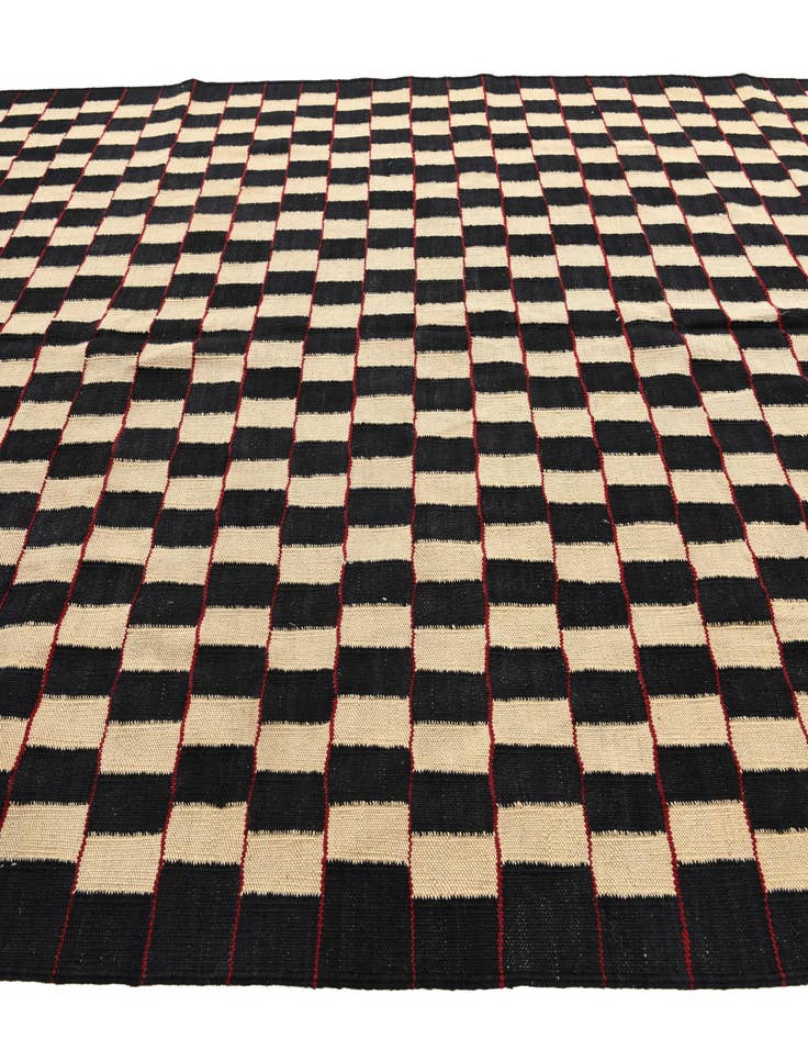 Detail image of  5' 8 x 7' 7  Hand Woven Kilim Modern Wool Rug