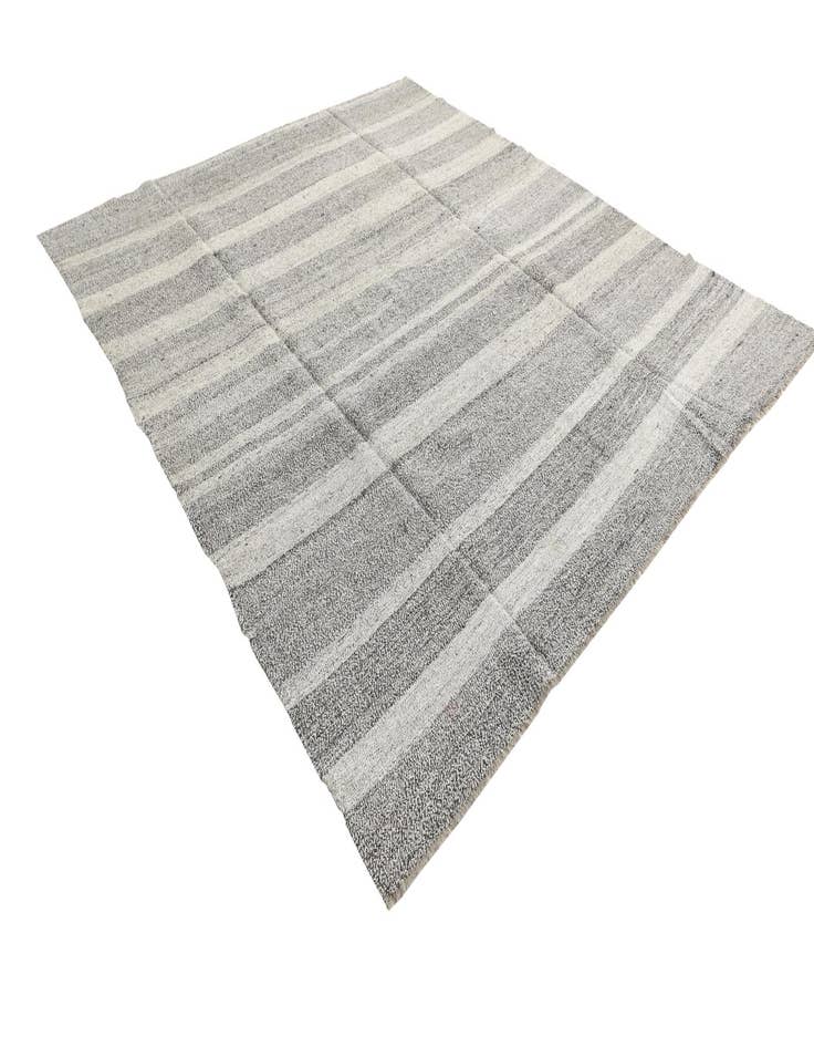 Detail image of  8' 4 x 9' 1  Hand Woven Kilim Modern Wool Rug