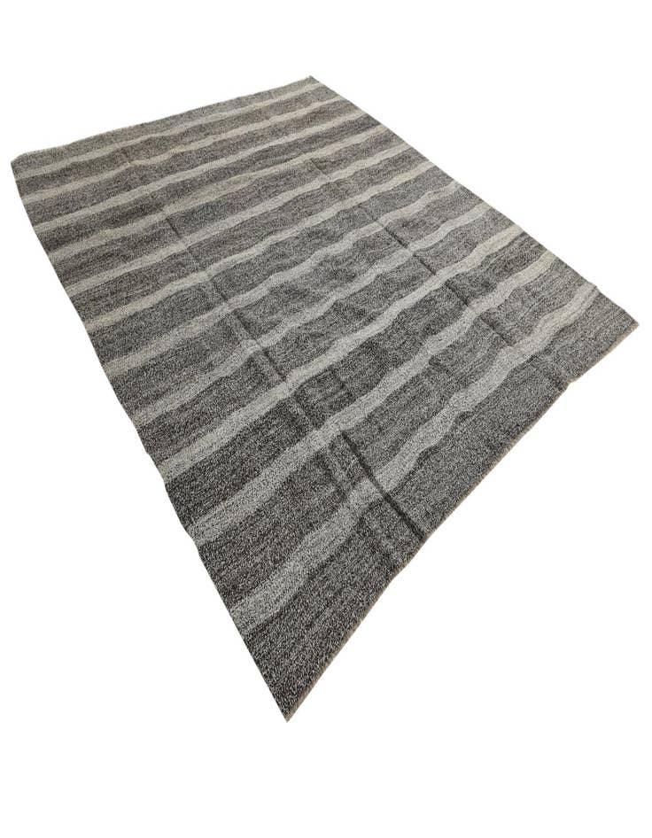 Detail image of  8' 8 x 9' 8  Hand Woven Kilim Modern Wool Rug