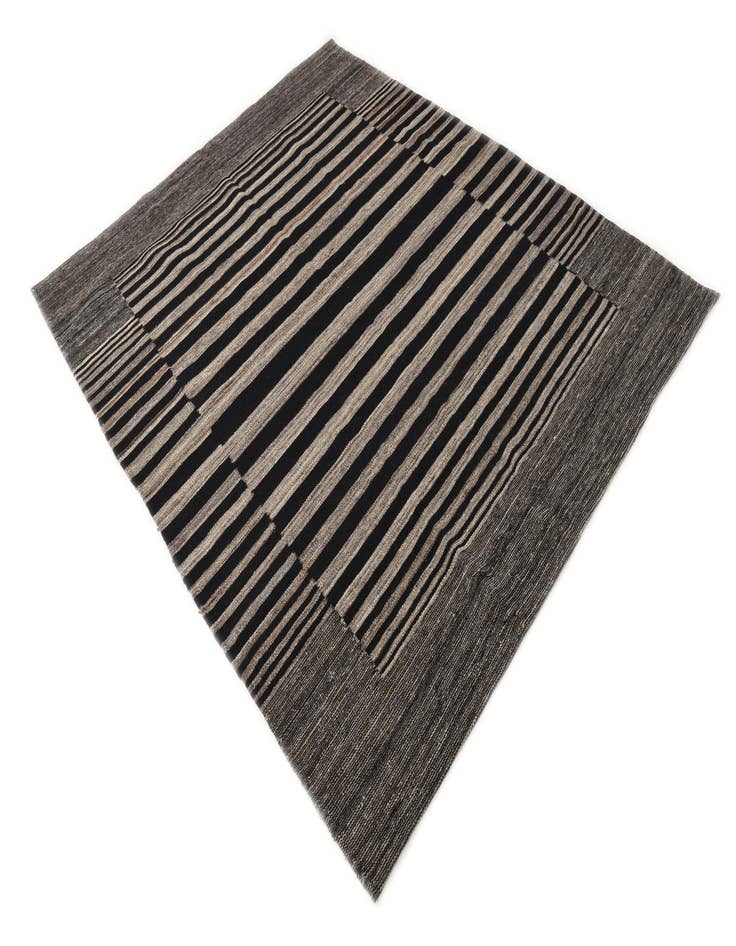 Detail image of  5' 2 x 6' 5  Hand Woven Kilim Modern Wool Rug