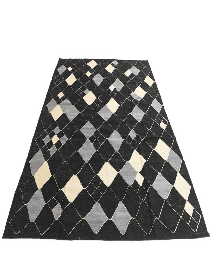 Detail image of  8' 3 x 9' 10  Hand Woven Kilim Modern Wool Rug