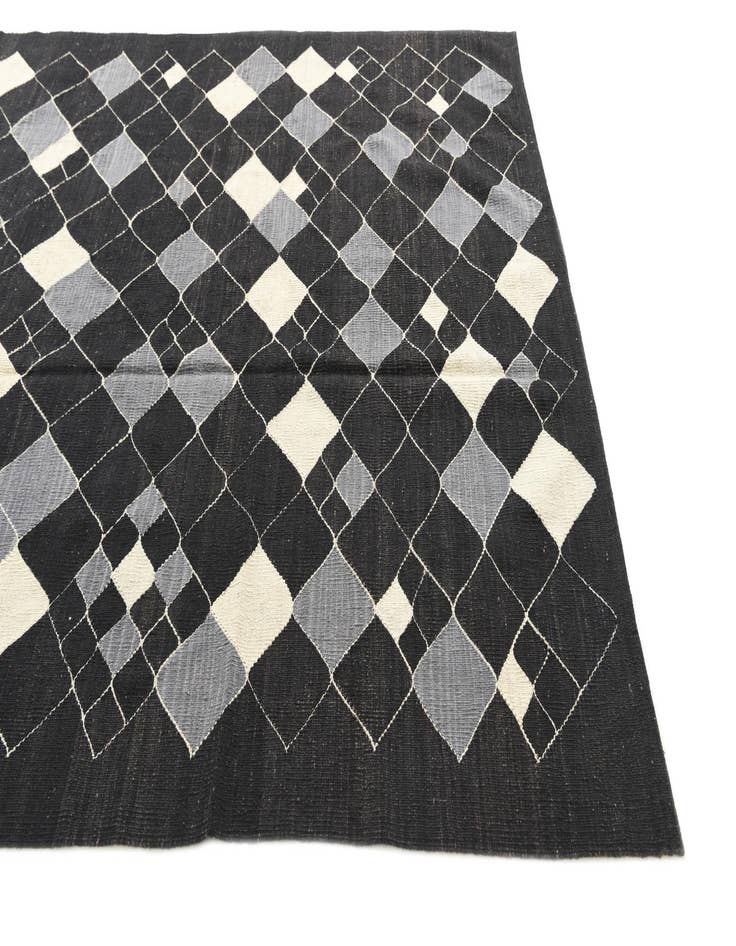 Detail image of  6' 1 x 7' 9  Hand Woven Kilim Modern Wool Rug