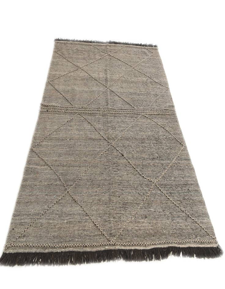 Detail image of  6' x 7' 8  Hand Woven Kilim Modern Wool Rug