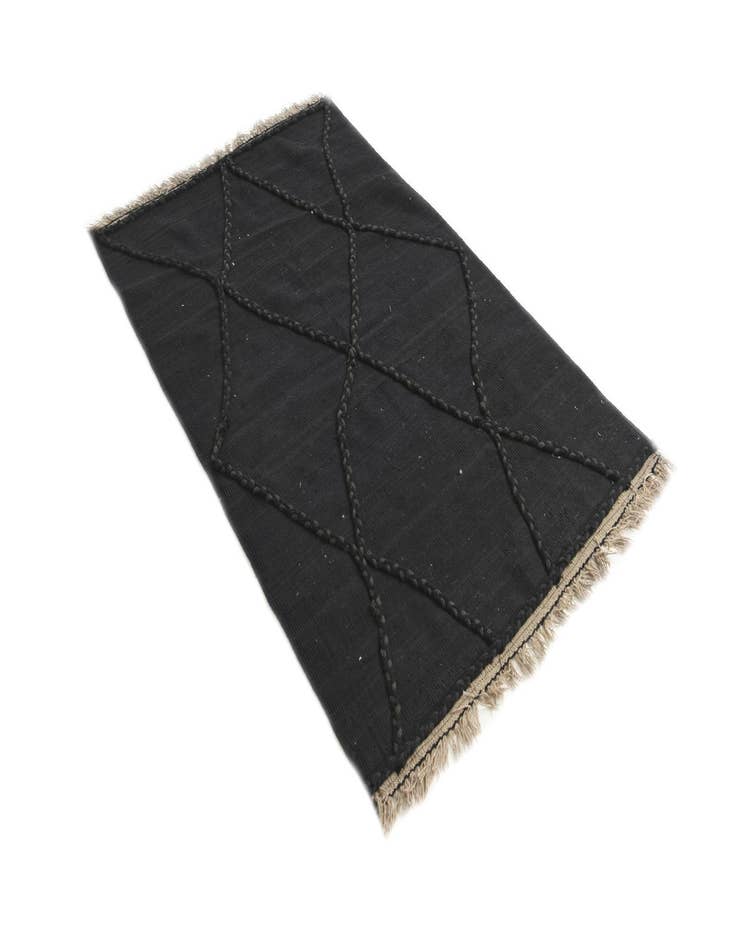 Detail image of  3' 6 x 5' 4  Hand Woven Kilim Modern Wool Rug