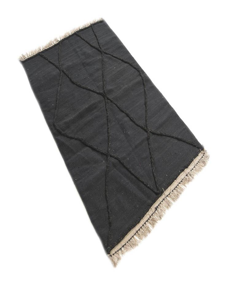 Detail image of  3' 6 x 5' 3  Hand Woven Kilim Modern Wool Rug