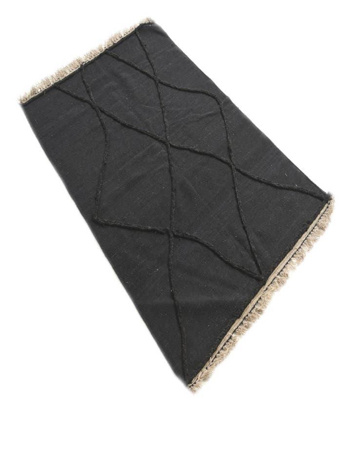 Detail image of 3' 6 x 5' 3 Hand Woven Kilim Modern Wool Rug