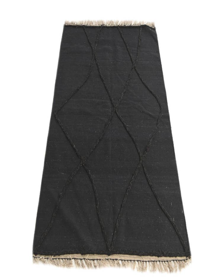 Detail image of 3' 6 x 5' 3 Hand Woven Kilim Modern Wool Rug